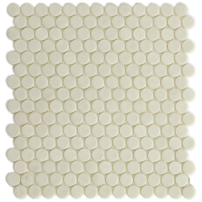 Birch Barrels, 6/8" Glass Penny Round Tile | Glass Tile by SICIS