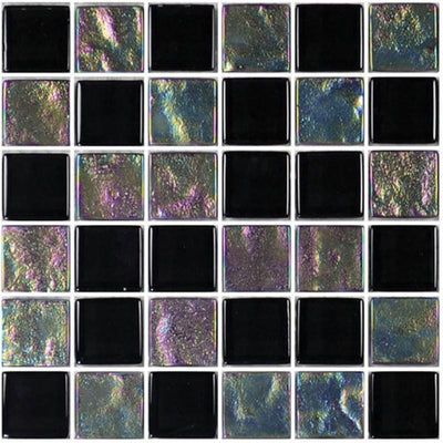 GT82323K5 Black, 1" x 1" Artistry in Mosaics