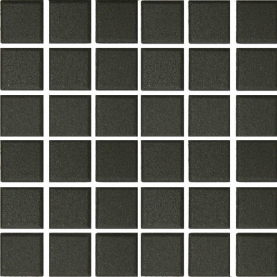 UNG-201C - Black, 2" x 2" - Porcelain Pool Tile - Fujiwa