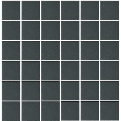 POWUNGLBLK2PT Aquatica Black, 2" x 2" - Porcelain Pool Tile