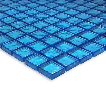 GG82323B17 - Blue, 1" x 1" - Glass Tile