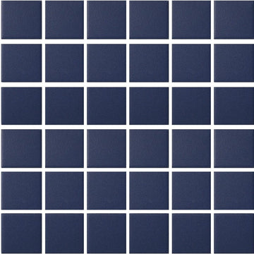 UNG-202C - Blue, 2" x 2" - Porcelain Pool Tile - Fujiwa