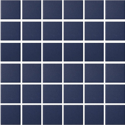 UNG-202C - Blue, 2" x 2" - Porcelain Pool Tile - Fujiwa