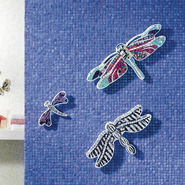 Blue Angel, 5/8" x 5/8" Glass Tile | Mosaic Pool Tile by SICIS