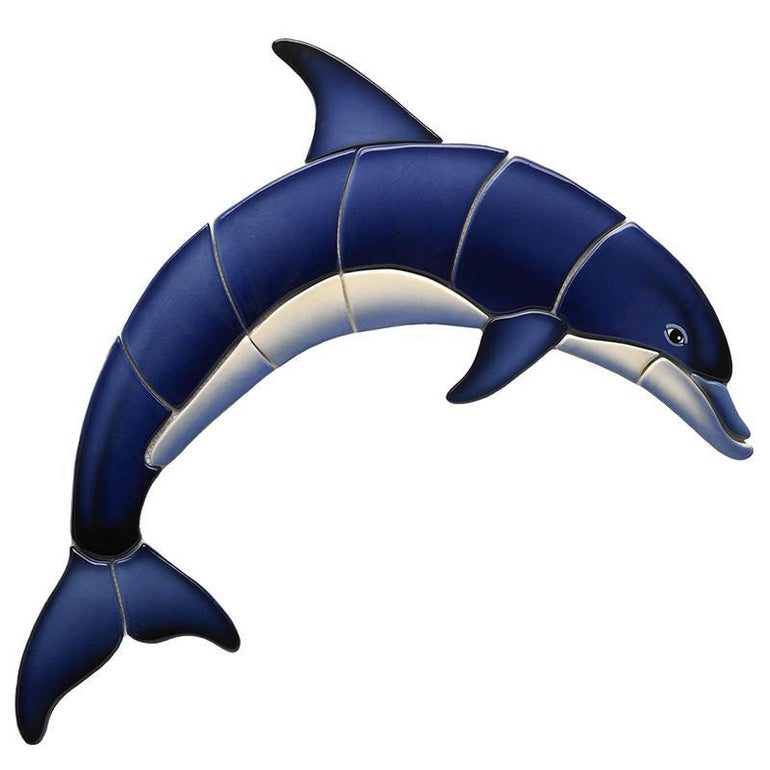 BD42-21 Blue Dolphin-A21" Custom Mosaics