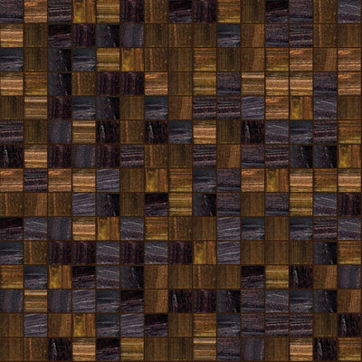 Browny Mix, 3/4 x 3/4 Mosaic Tile | TREND Glass Mosaic Tile