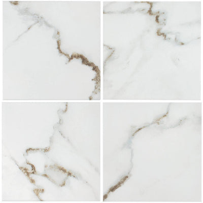 Calacatta, 6" x 6" Porcelain Pool Tile | ESTMASSCALA66 | Aquatica Pool Tile
