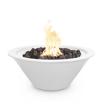 Cazo Round Fire Bowl, Powder Coated Metal - Fire Feature