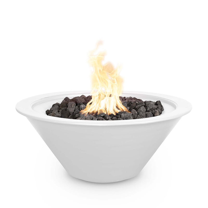Cazo Round Fire Bowl, Powder Coated Metal - Fire Feature