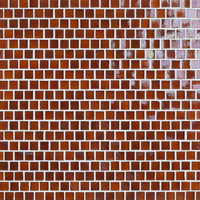 Cider Iridescent, 5/8" x 5/8" Glass Mosaic Tile | Murrine Mosaics