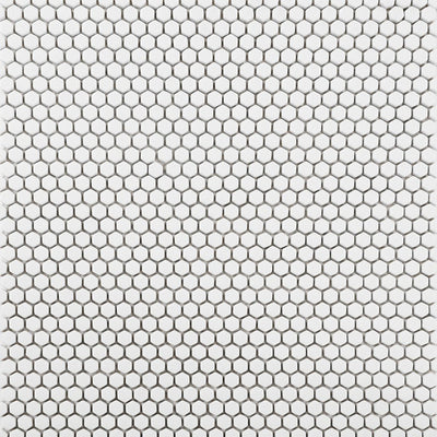 Cloud, Hexagon Mosaic Tile | GLSGEOSOLIDCLOU | Geometro Glass Tile