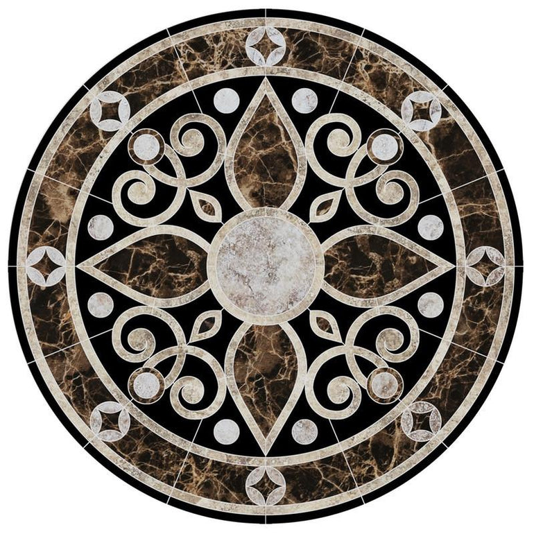CM-BM2-36 Baroque Medallion 2 Custom Mosaics