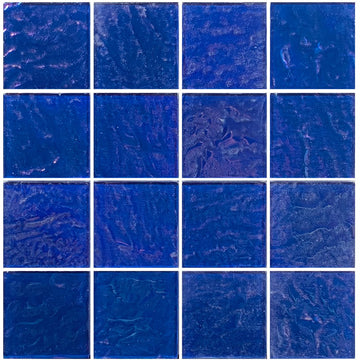 Piazza Series Cobalt 3" x 3" Glass Tile | TRMPIAZCOBALTEX3 | Tesoro Mosaic Tile