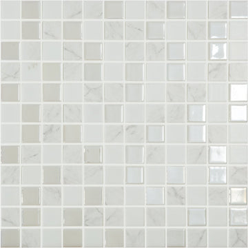 COLD - Cold, 1" x 1" Vidrepur Glass Mosaic Tile