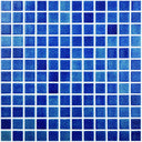 Fog Navy Blue, 1" x 1" - Glass Tile