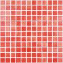 Fog Red, 1" x 1" - Glass Tile
