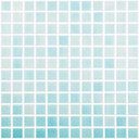 Fog Clear Sky Blue, 1" x 1" - Glass Tile