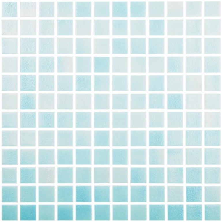 Fog Clear Sky Blue, 1" x 1" - Glass Tile
