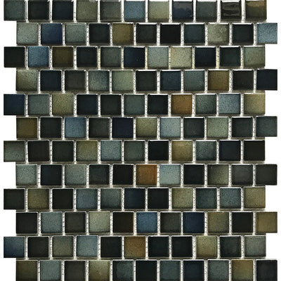 POWPLSEABDARKPT Aquatica Dark, 1" x 1" - Porcelain Pool Tile