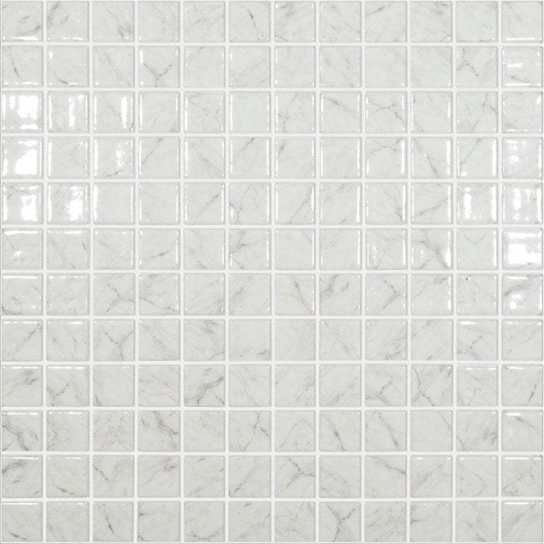 CARRARA GREY BR Carrara Grey BR 5300, 1" x 1" - Glass Tile