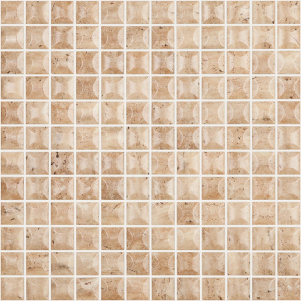EDNA TRAVERTINO BEIGE MT Edna Travertino Beige MT 4101B, 1" x 1" - Glass Tile