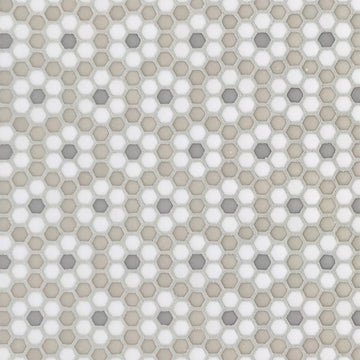 Dijon Country, Hexagon Mosaic Tile | Geometro Glass Tile