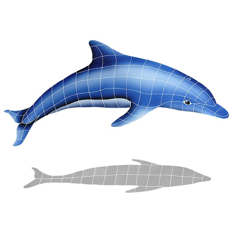 DISBLUA Dolphin In The Sun w/Shadow A Artistry in Mosaics