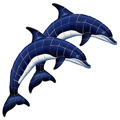 BD42D Double Dolphins Custom Mosaics