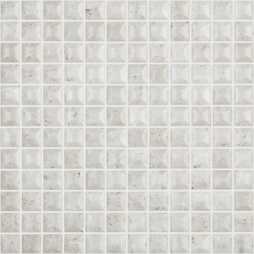 EDNA TRAVERTINO BONE MT Edna Travertino Bone MT 4102B, 1" x 1" - Glass Tile