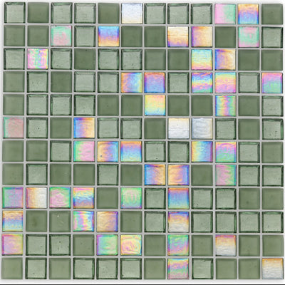 Huron Fin Glass Tile by American Glass Mosaics