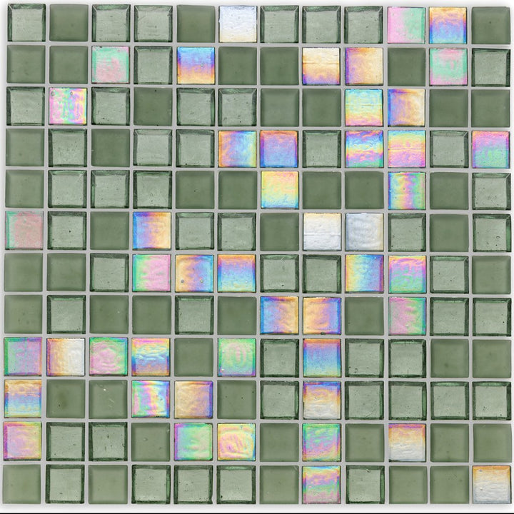 Huron Fin Glass Tile by American Glass Mosaics