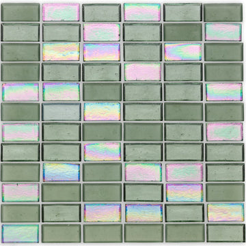 Huron Fins Glass Mosaic Tile by American Glass Mosaics
