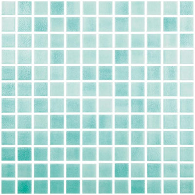 Colors series Fog Caribbean Green - Glass Tile 