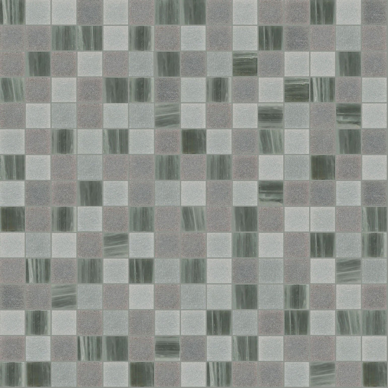 Foggy Mix, 3/4 x 3/4 Mosaic Tile | TREND Glass Mosaic Tile