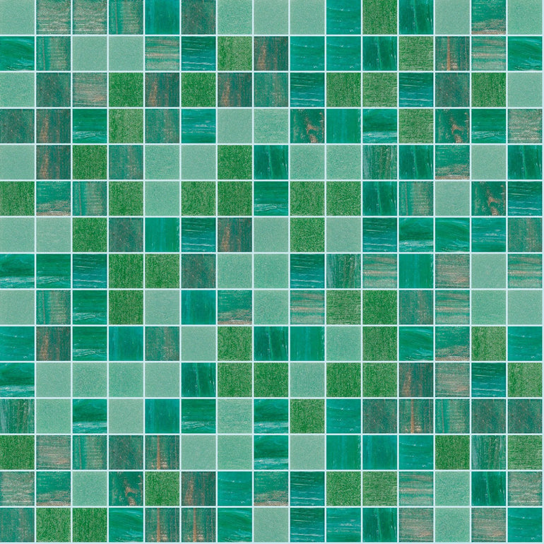 Foliage Mix, 3/4 x 3/4 Mosaic Tile | TREND Glass Mosaic Tile
