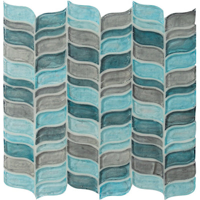 Forget Me Not, 1.5" x 2" | SN0008 | Hirsch Mosaic Glass Tile