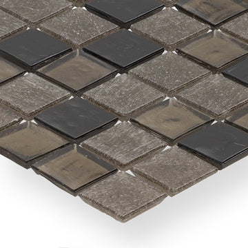 Superior Fossil 1" X 1" Glass Tile by American Glass Mosaics