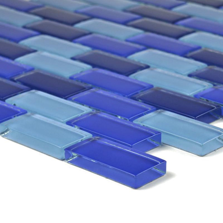 Cobalt Blue 2x2 Glass Mosaic - Cemento Collection