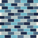 Aqua Blend, 1" x 2" - Glass Tile