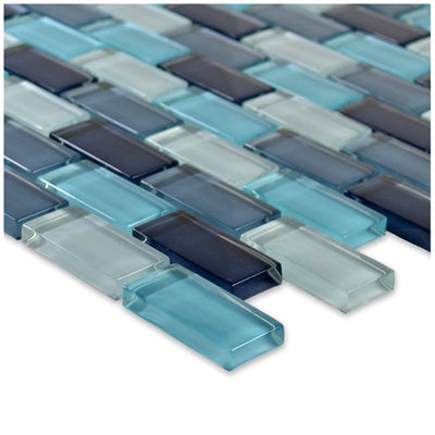 GC82348T2 Aqua Blend, 1" x 2" Artistry in Mosaics