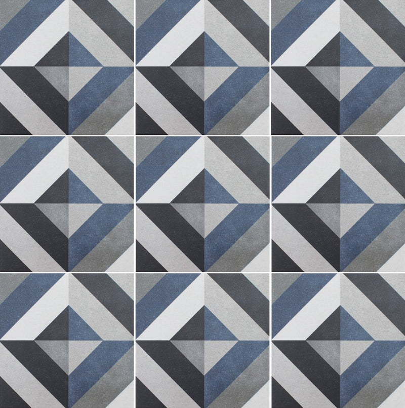 Geraldine, 6" x 6" Tile | APEFLEUGERAL6A | Patterned Pool Tile