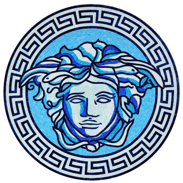 Goddess Medallion Pool Mosaic | G-GDD | Artistry in Mosaics
