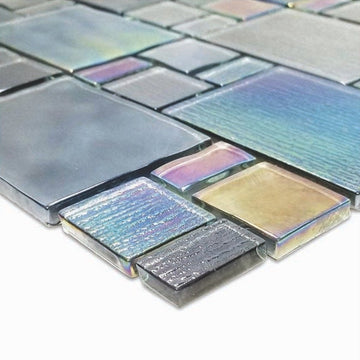 AV8MXK10_ - Gray Mixed Glass Tile by Artistry in Mosaics