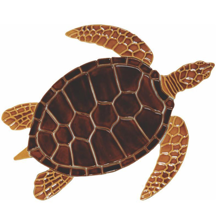GT7B-5 Brown Sea Turtle, 5" Custom Mosaics