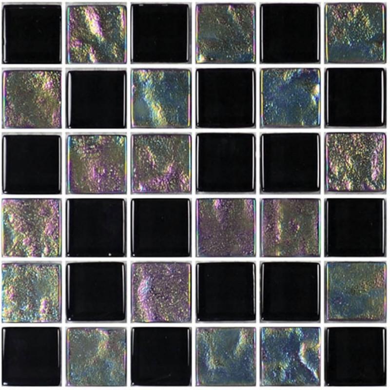GT82323K5 Black, 1" x 1" Artistry in Mosaics