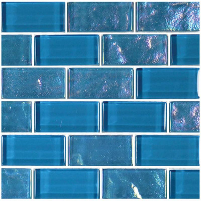 Azure, 1" x 2" - Glass Tile