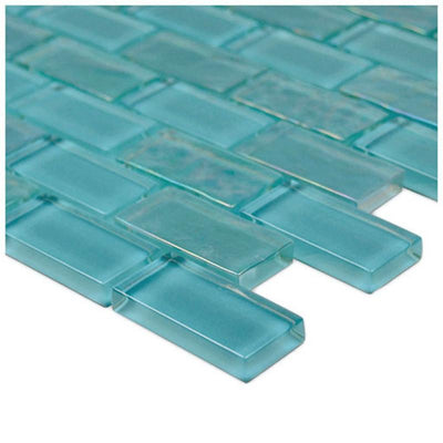 GT82348T4 Turquoise, 1" x 2" Artistry in Mosaics