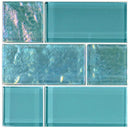 Turquoise, Mixed - Glass Tile