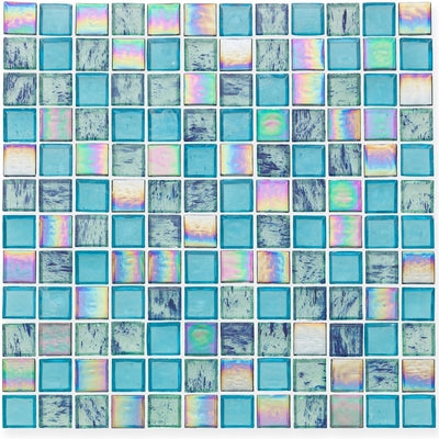 Splash Gulf Glass Tile by American Glass Mosaics
