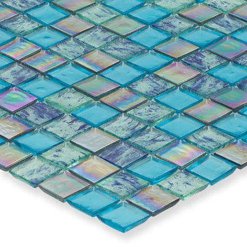 Splash Gulf Glass Tile by American Glass Mosaics